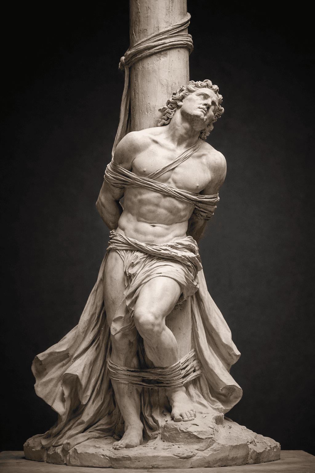 אודיסאוס קשור לתורן האונייה בעודו מאזין לשירת הסירנות