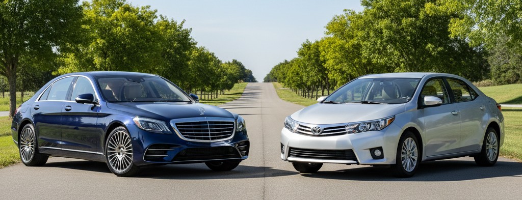 השוואה בין שני רכבים - דוגמה להשוואה בין תמהילים